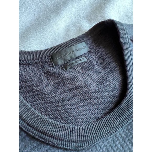 Alexander McQueen Skeleton Pulover Black Cotton Sweater Size S - Picture 3 of 6